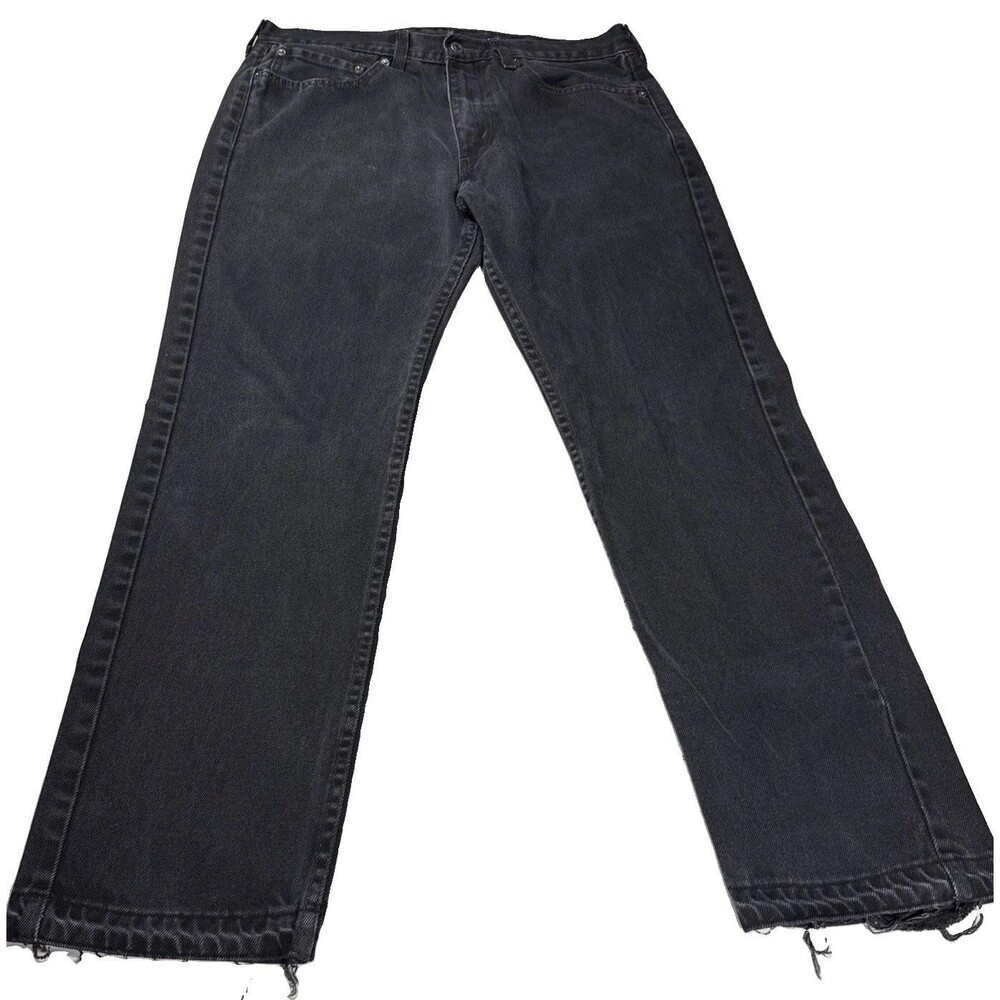 Levi’s 505 Black Jeans Men’s 34x30 Regular Fit Straight Leg Denim READ